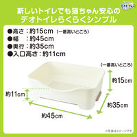 デオトイレ らくらくシンプル本体セット（サンド2L+シート4枚）ダークグレー 1個 ユニ・チャーム