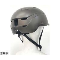 アズワン Foglia アーバンヘルメット ショートブリム ガンメタ 67-7161-20 1個（直送品）
