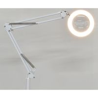 サンコー USBで使えるLEDライト付ロングスタンドルーペ C-LRS21W 1個 65-6880-81（直送品）