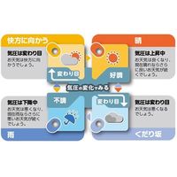 エンペックス気象計 空と気持ちの天気予測 BW-5280 1台 65-8656-17（直送品）