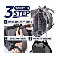 サンコー ひんやりュック RSPCERSBK 1個 67-9274-48（直送品）