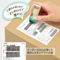 プラス ローラーケシポン スリムフィット アップル 個人情報保護スタンプ 40187 1セット（1個×5）