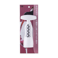 貝印 ワインオープナー コルク抜き 栓抜き まわすと抜ける ホワイト DH8217 1個