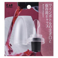 貝印 ワイン キャップ 栓 保存 ポアラー クリア DH8214 1個