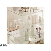 アズワン スチール脚コの字ディスプレイ ホワイト 30cm角 68-0588-67 1個（直送品）