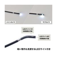 サンコー 2カメラ360度回転式内視鏡3M SMWYSNS3M 1台 68-1905-88（直送品）
