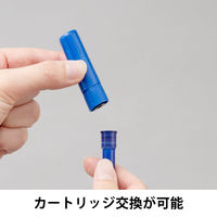 アスクル ホワイトボードマーカーくっきり 細字丸芯　青　直液カートリッジ式　AS-WBKFM-03 1本 オリジナル