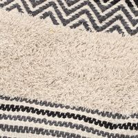 ヘリンボーンクッションカバー ブラック LAKOLE/ラコレ