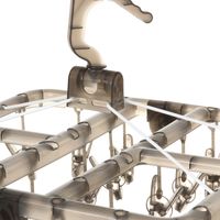 折り畳み角ハンガー24P チャコール LAKOLE/ラコレ