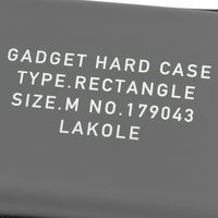 【LAKOLE/ラコレ】 ハードケース（M） グレー
