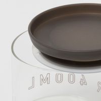 ガラス製キャニスター（400ml） グレー 1セット（1個×2） LAKOLE/ラコレ