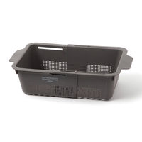 【LAKOLE/ラコレ】 キッチン水切りバスケット チャコール