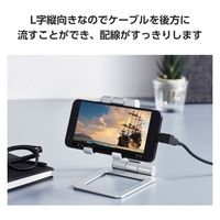 USB-C L字変換アダプタ 縦向き TypeCポート-TypeCプラグ ブラック MPA-CFCMLAD02BK エレコム 1個