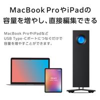 LaCie 外付けHDD 24TB d2 Professional 熱放散型アルミ製ケース STHA24000800 ラシー 1個（直送品）