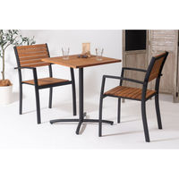 東谷 ROOM ESSENCE オリー カフェテーブル 幅615×奥行615×高さ740mm ブラック脚 ODS-73BK 1台（直送品）