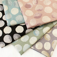 Modern Field モダンフィールド 綿麻プリント ドット プリント生地 ピーチ 巾約108cm×5mカット IBK99201-2C-（直送品）