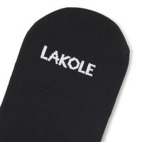 レディース ナイロンカラーカバーソックス ブラック 23～25cm LAKOLE/ラコレ