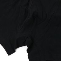 メンズ コットン縦ラインボクサー ブラック L LAKOLE/ラコレ