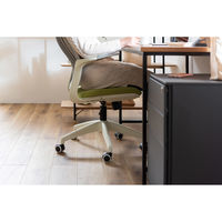 東谷 ROOM ESSENCE クレコ オフィスチェア グリーン×ホワイト OFC-50GRW 1台（直送品）