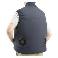 オーム電機 ファン付きベスト フリーサイズ ネイビー 08-1419 1個（直送品）