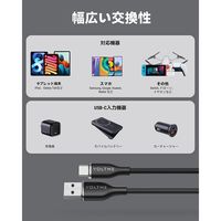VOLTME USB充電ケーブル 1m USB Type-C[オス] - USB-C[オス] 100W シリコン製 ブラック 1本