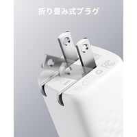 VOLTME USB充電器 TypeA 12Wx2 ホワイト 折りたたみ式 V2078 1個
