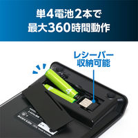 ナカバヤシ 2.4GHz接続ワイヤレステンキー TEN24G03/BK 1個