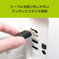 ナカバヤシ DisplayPortケーブル スリムタイプ 1.2m DP-S12/BK 1本