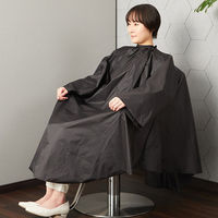 SEVEN BEAUTY (セブンビューティー) N防水 袖付きカラークロス ブラック 41700 1枚（直送品）