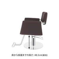 SEVEN BEAUTY (セブンビューティー) スタイリングチェア PLATZ ダークブラウン 37414 1台（直送品）