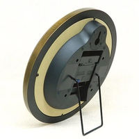 さんてる レトロ電波時計 ファクトリー 置き掛け兼用 直径270×奥行60mm アンティークブラウン DQL668 1個（直送品）