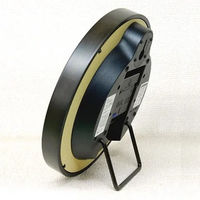 さんてる スタンダード 電波時計 アラビア文字 置き掛け兼用 直径250×奥行45mm ライトブラック SR03_DBK_A 1個（直送品）