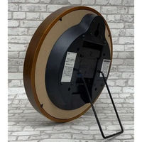 さんてる レトロ 電波時計 メモリー 置き掛け兼用 直径250×奥行45mm アンティークブラウン SR25_A 1個（直送品）