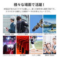 MSソリューションズ スマートフォン(汎用) スマホ望遠レンズ「ZOOMEE」 ブラック LN-SMTL01BK 1個