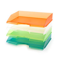 クルーズ レタートレーA4横 グリーン LT-600GR 1セット(1個×3)