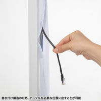 サンワサプライ  編組ケーブルスリーブ（ホワイト・2m巻き・内寸直径25mm） CA-SL25W2（直送品）