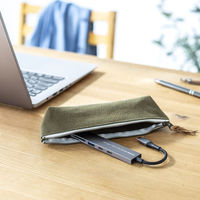 サンワサプライ USB 5Gbps 3ポート スリム ハブ(カードリーダー付き) USB-3TCHC22MS 1個