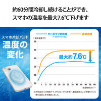 エレコム スマホ冷却パッド/モバピタッCool/2個入/ライトブルー P-SMPT01BUW 1個