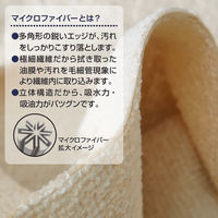 マイクロファイバーロール万能クロス ベージュ 20カット ZMF-20RC 1セット（1本×3） システムポリマー