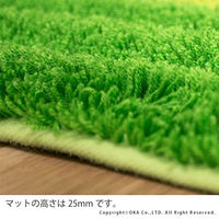 オカ 消臭ロングトイレマット フレッシュデオ グリーン 75×63cm 18302 1枚