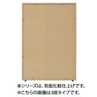 【軒先渡し】マルチワーク　木製システム収納　両開き2段　下置専用　幅795×奥行395×高さ820ｍｍ　本棚　収納棚　ナチュラルウッド1  オリジナル（直送品）