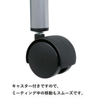 【軒先渡し】ナカバヤシ 平行スタッキングチェア キャスター付き ブルー NCH-PT002WBL 1脚（直送品）