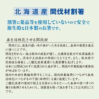 溝端紙工印刷 寄付型国産割箸 小袋入 天削 24cm 1セット（40膳：20膳入×2袋）