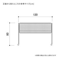 ストア・エキスプレス ユニットワゴン 白 浅型 W120cm 2373-220 1台 61-653-80-2（直送品）