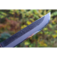 トヨクニ 山遊鉈漆黒造り180 白鋼 黒皮ケース 晶之作 tygr230410-044 1本（直送品）