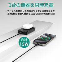 AUKEY モバイルバッテリー 10000mAh マグネット式 ワイヤレス充電 MagLink ブラック PB-ML01-BK 1個