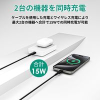 AUKEY MagLink 100000mAh マグネット式ワイヤレス充電機能 ホワイト PB-ML01-WT 1個