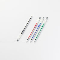 無印良品 こすって消せるスリムボールペン ノック式 0.5mm 青 1セット（1本×2） 良品計画