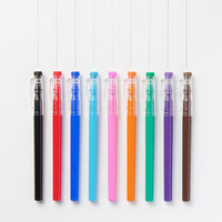 無印良品 こすって消せる水性カラーペン 細字 黒 1セット（1本×3） 良品計画