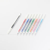 無印良品 こすって消せるスリムボールペン ノック式 0.38mm 赤 1セット（1本×10） 良品計画